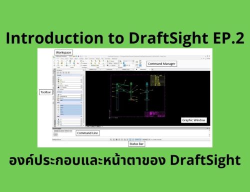 Introduction EP.2 องค์ประกอบและหน้าตาของ DraftSight