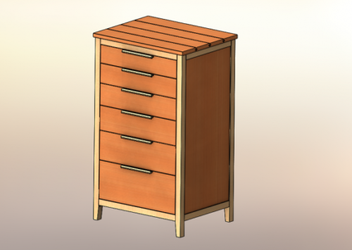 SOLIDWORKS Part Reviewer: Chest of Drawers Tutorial