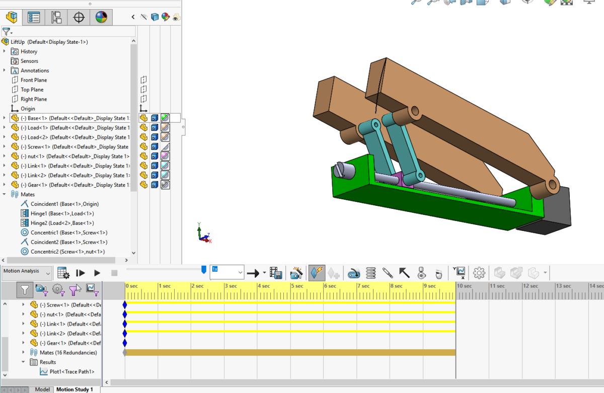 Hinge and Screw Mate SOLIDWORKS