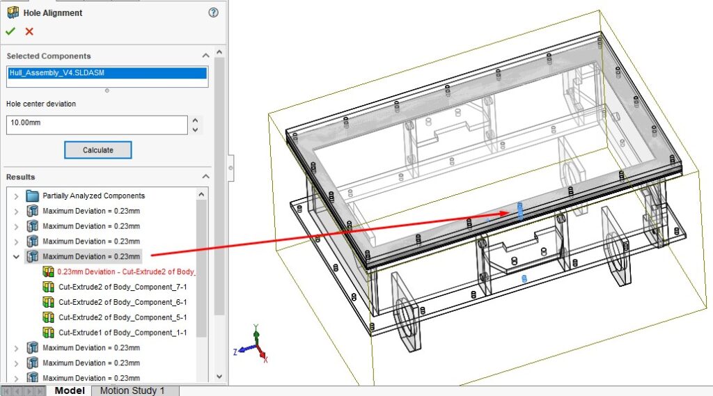 Hole Alignment กับ SOLIDWORKS SOLIDWORKS