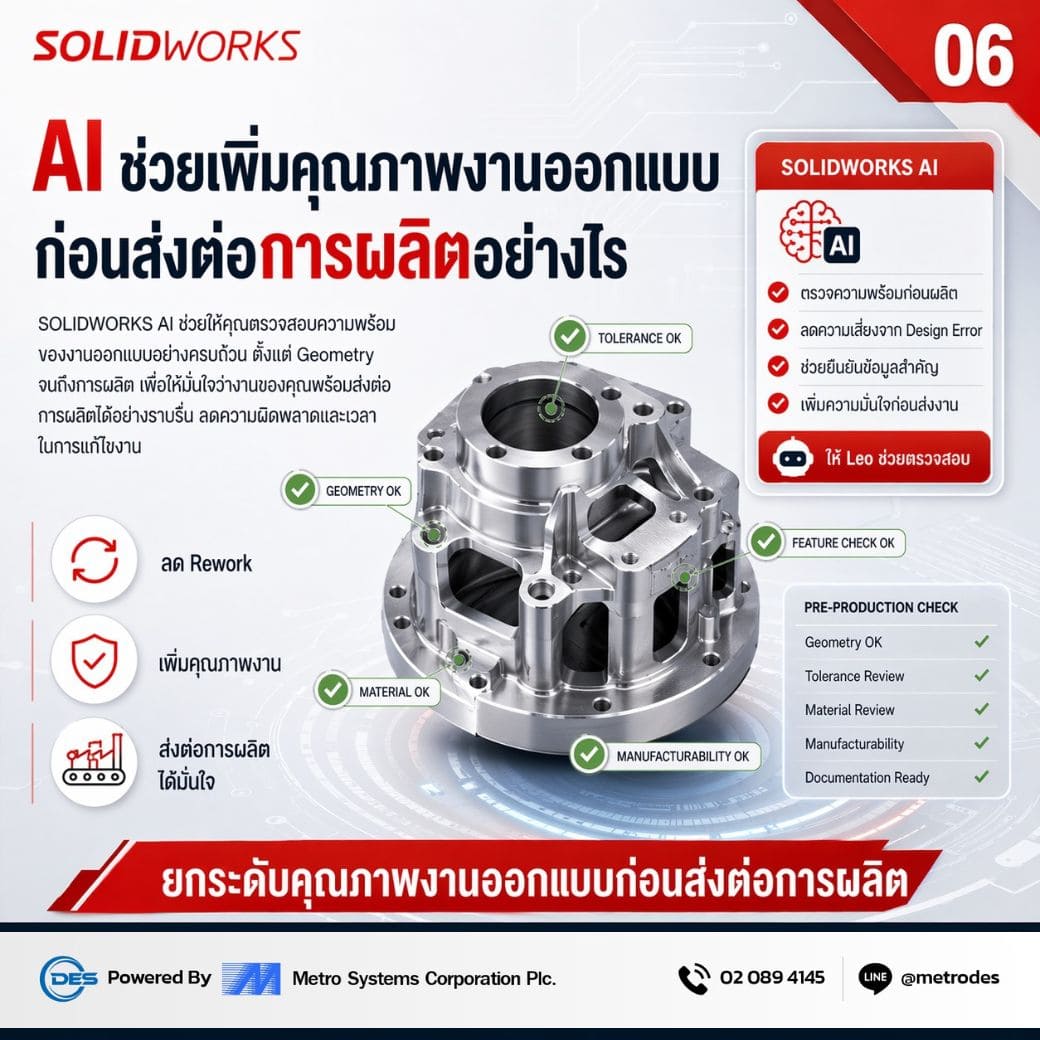 AI ช่วยเพิ่มคุณภาพงานออกแบบก่อนส่งต่อการผลิต